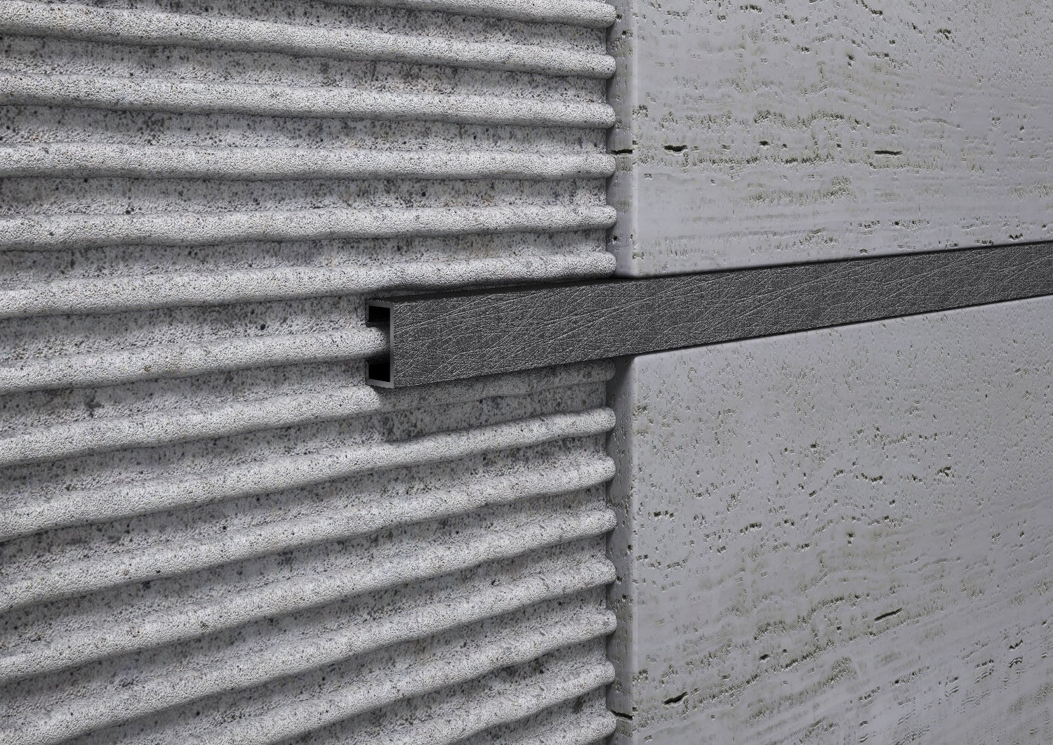 Listello Decorativo in Alluminio Wenge per Rivestimenti