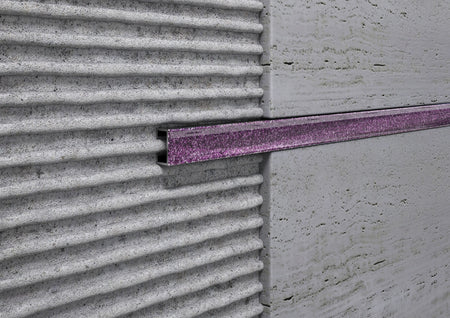 Listello Glitterato Viola in Alluminio per Rivestimenti